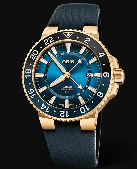 Oris Aquis 43.5mm CARYSFORT REEF GOLD LIMITED EDITION 01 798 7754 6185-Set Replica Watch